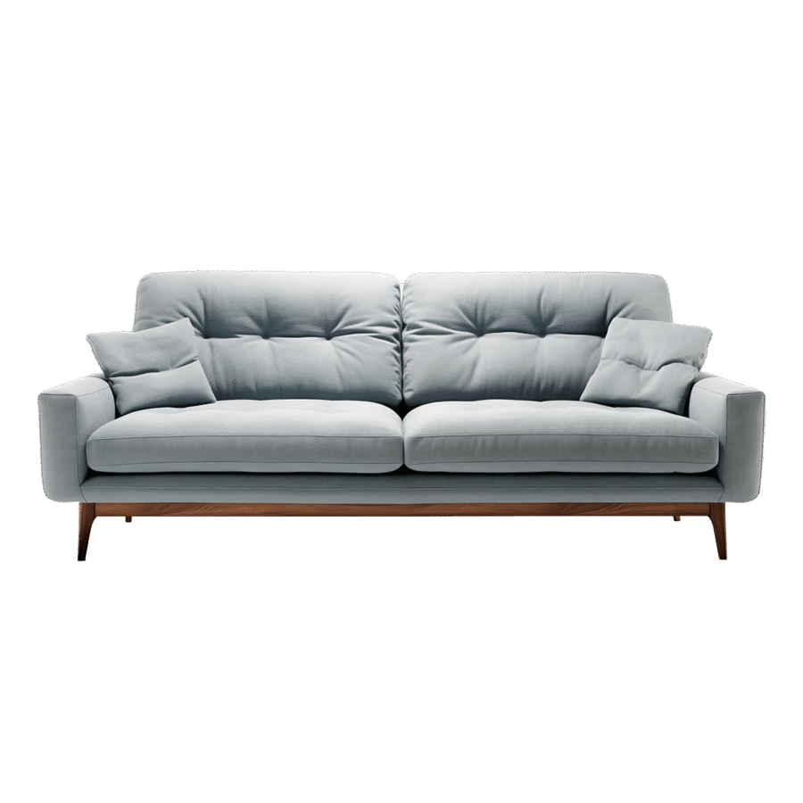 Sofa with Rolled Armrest